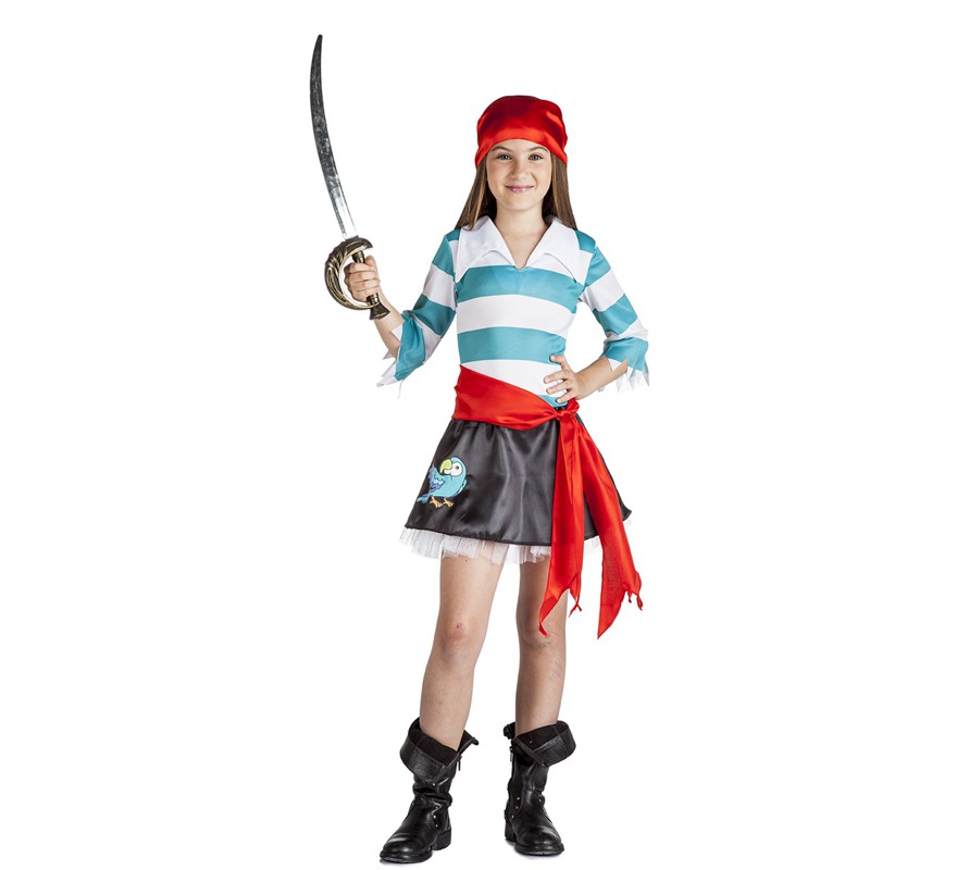 Fato de papagaio pirata para menina