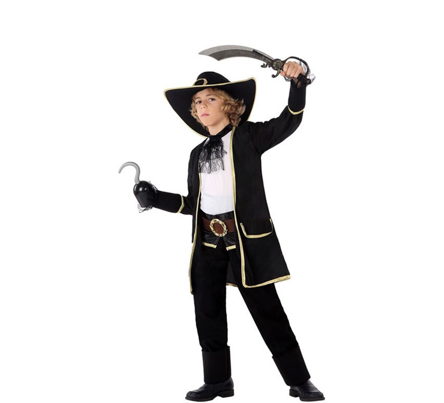 Fato de pirata escuro para menino