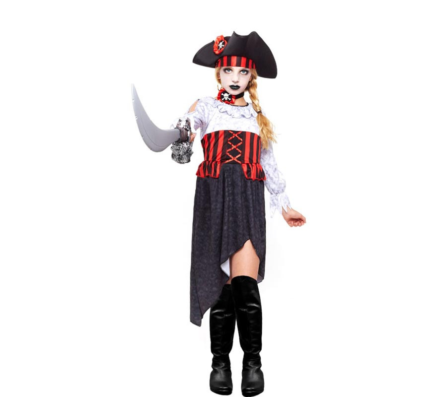 Zombie Pirate Costume for Girls