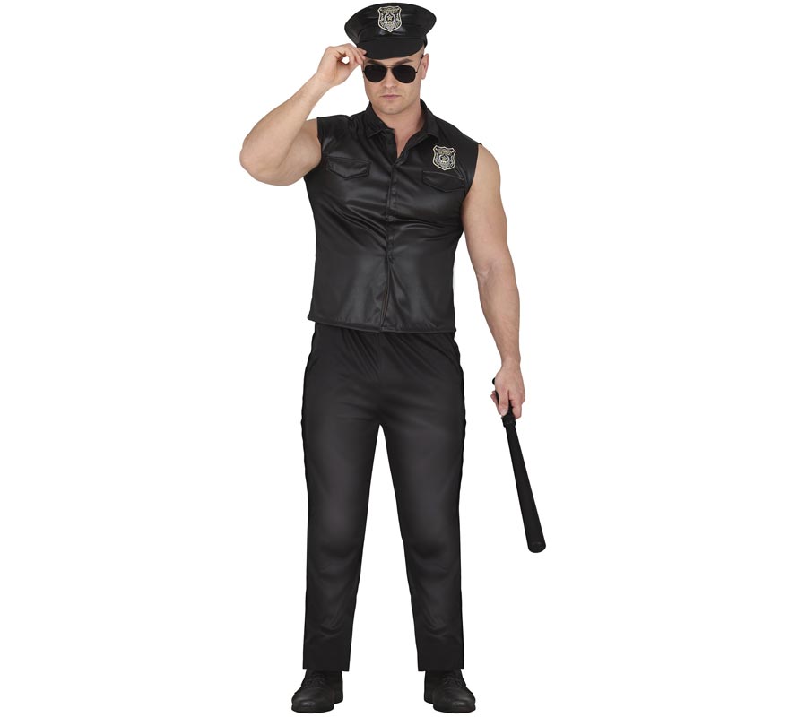 Fato de polícia de manga curta para homem