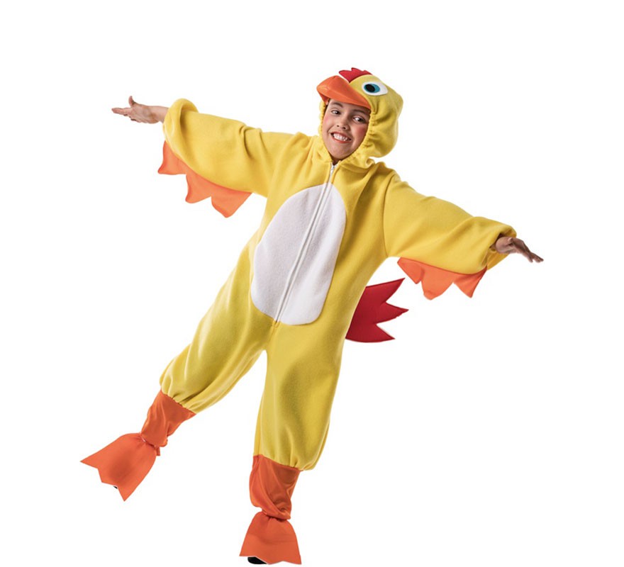 Fato de pintinho para crianças