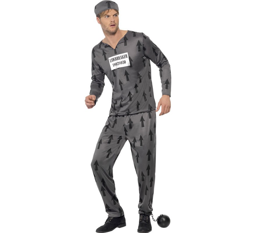 Lawbreaker Prisoner Costume for Men