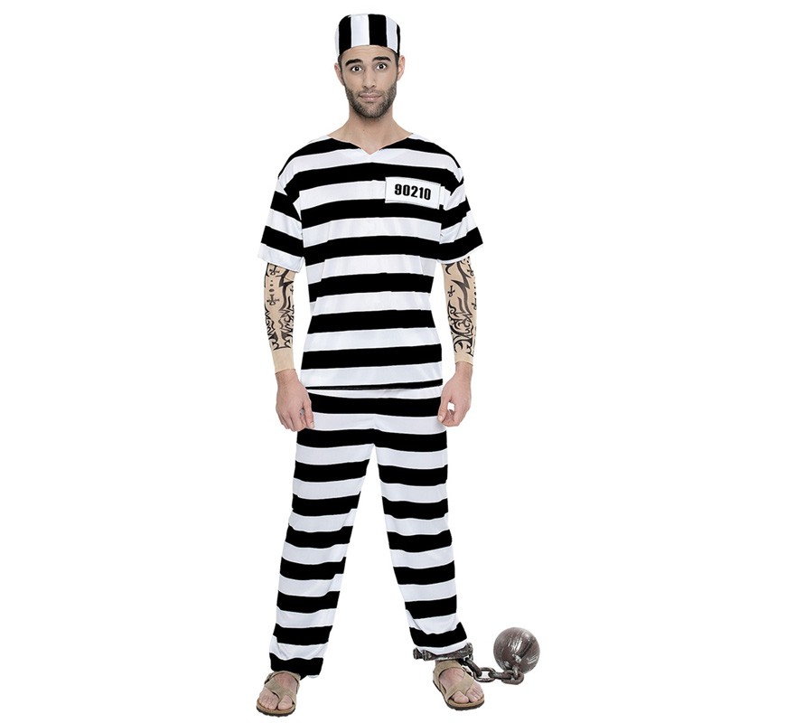 Prisoner Tattoo costume for men