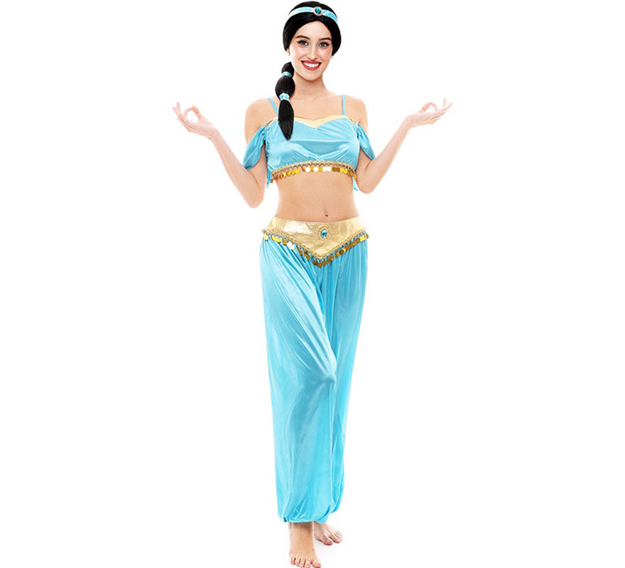 Blue Arabian Princess costume for women