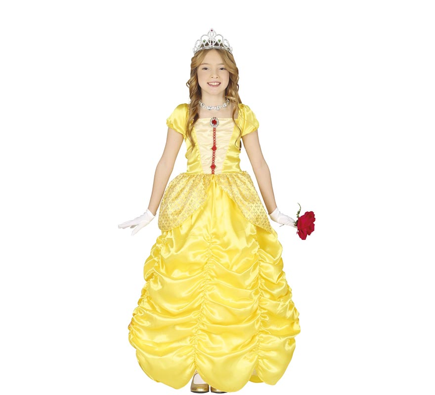 Fato de Princesa História Amarela para menina Fato de Princesa História Amarela para menina