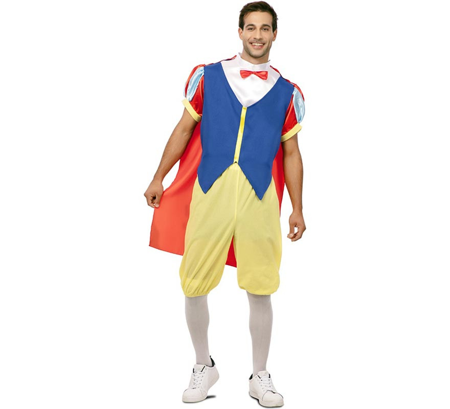 Fato de princesa da floresta com capa para homem