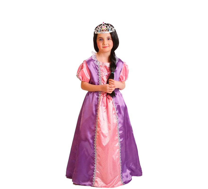 Fato de Princesa roxa para menina Fato de Princesa roxa para menina