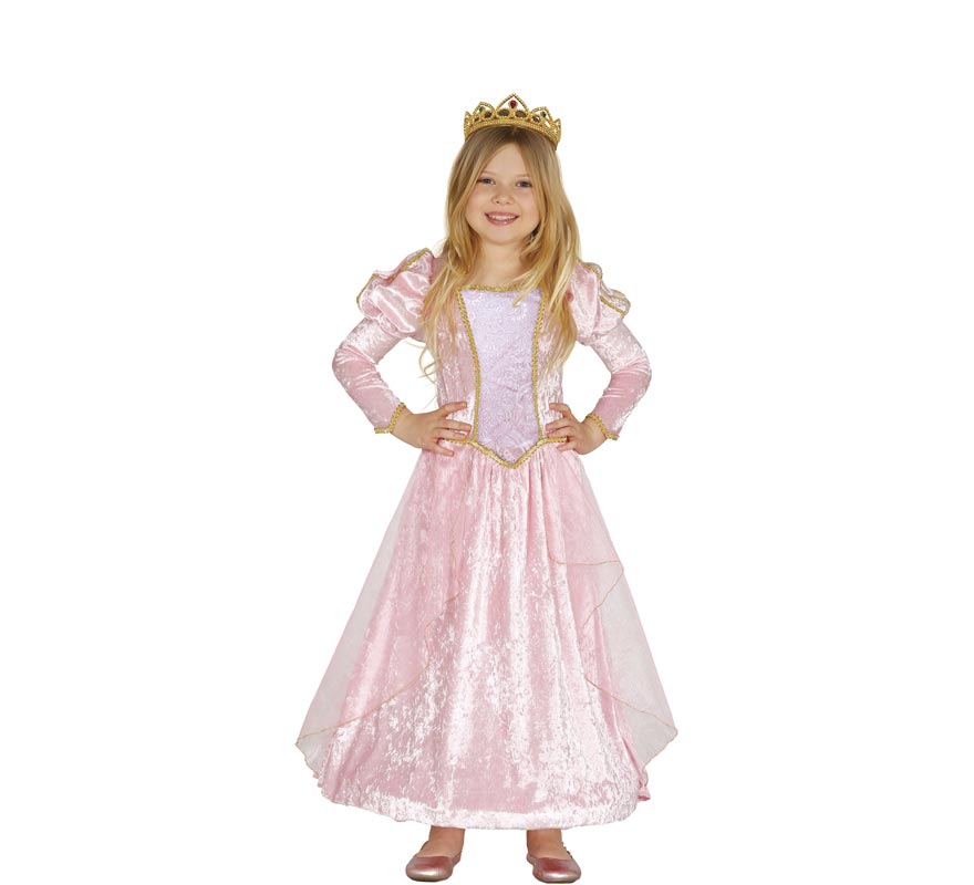 Fato de princesa rosa para menina