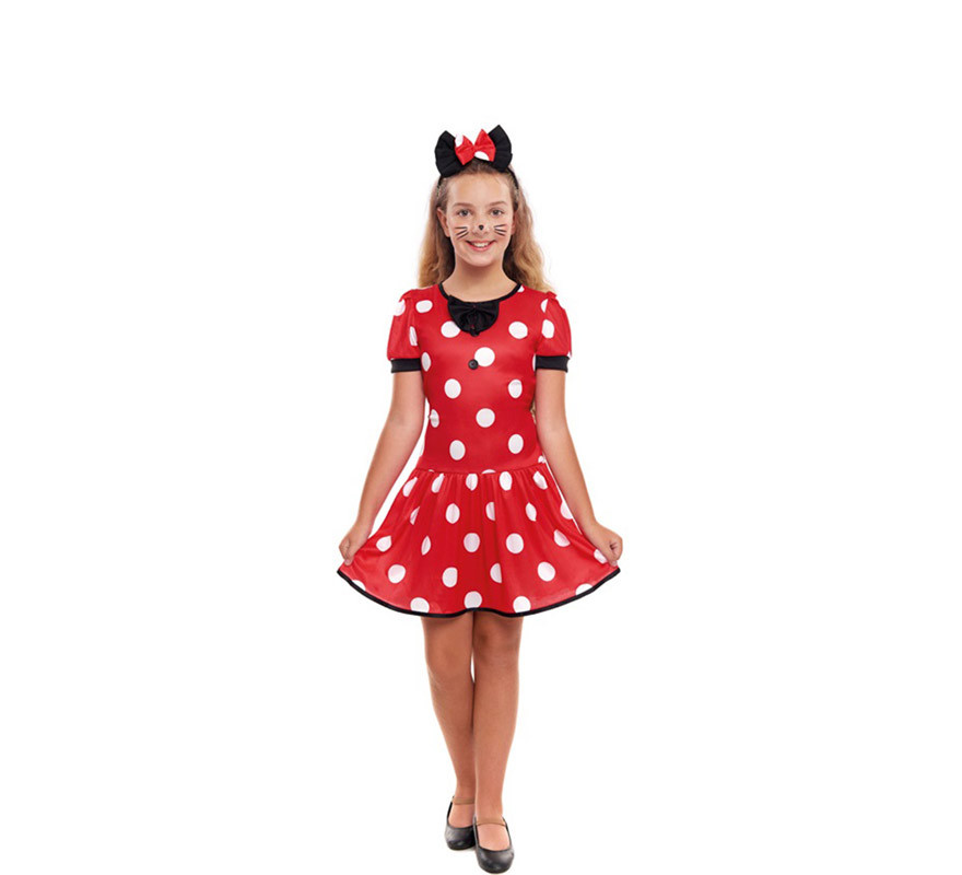 Fato de rato de desenho animado para meninas