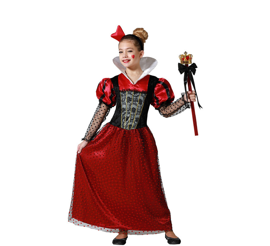 Fato de Rainha de Copas para menina