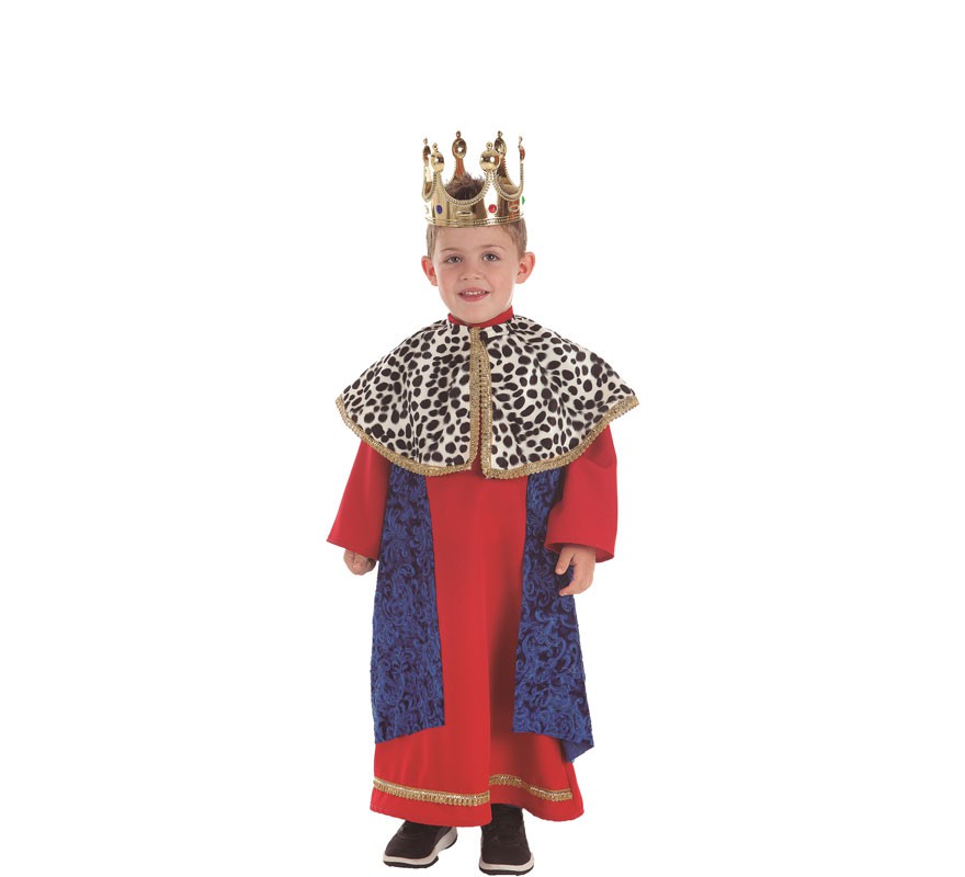 Red and Blue Wizard King costume for children