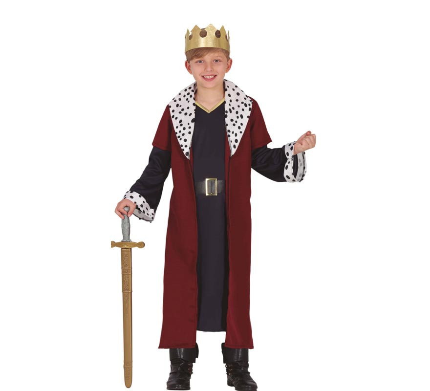 Fato de Rei Fato Medieval para criança