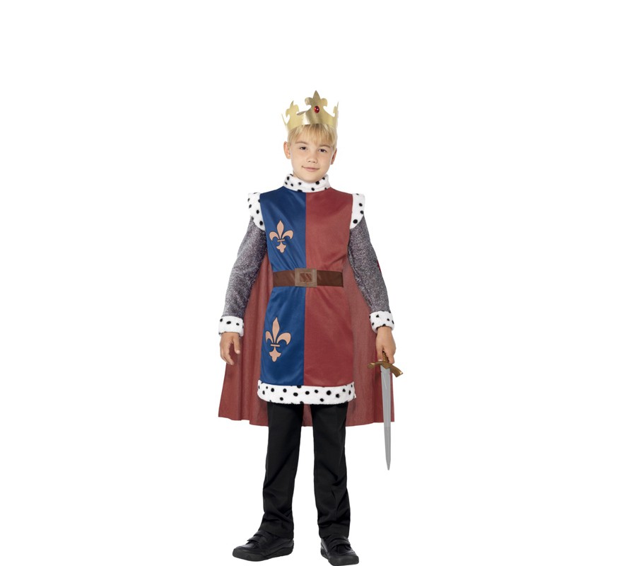 Fato de rei medieval para menino