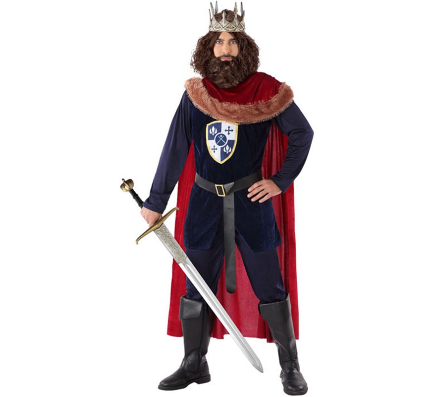 Red Medieval King costume for men