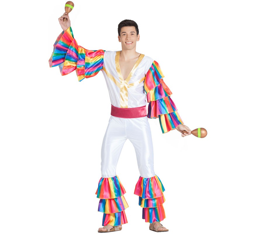 Fato de Rumbero branco para homem