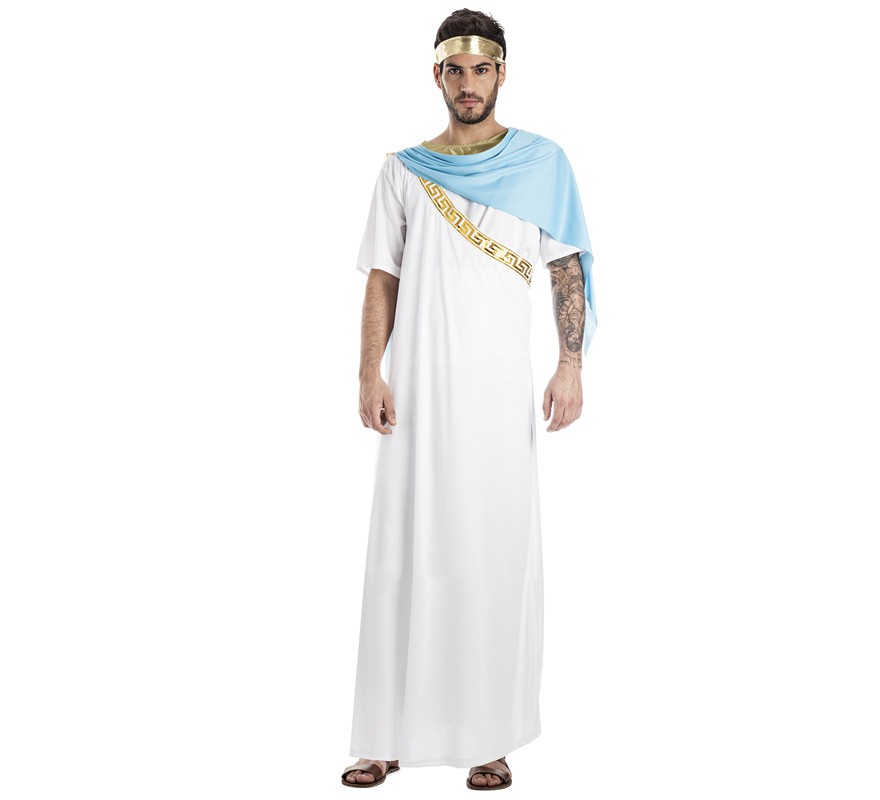 Fato de Padre grego branco para homem