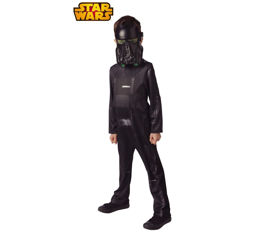 Fato de Star Wars Rogue One Classic Black Death Trooper para criança