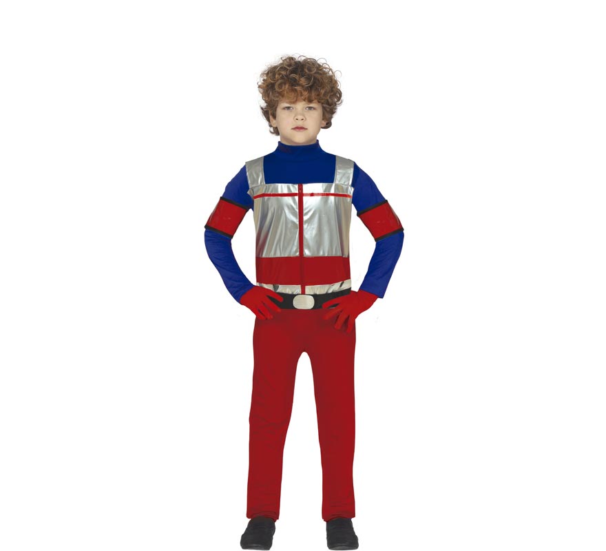 Fato de super-herói de perigo para meninos