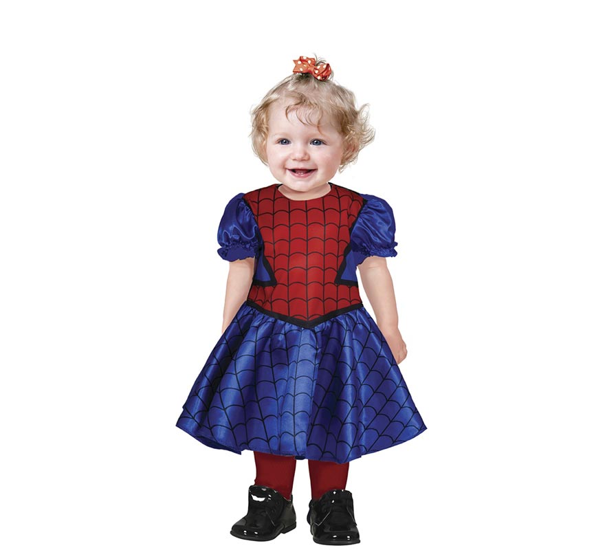 Fato de super-heroína aracnídeo para bebé