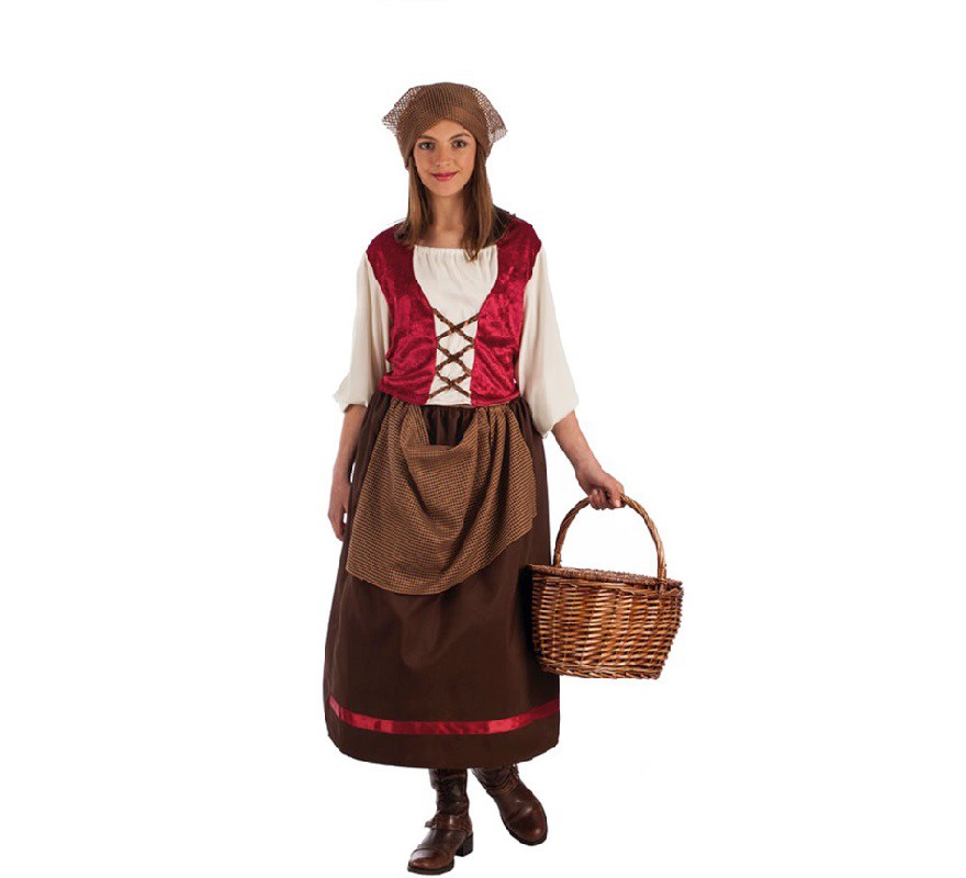 Fato de taberna medieval para menina