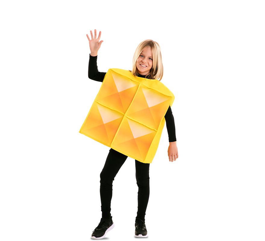 Fato infantil de tetris amarelo Fato infantil de tetris amarelo