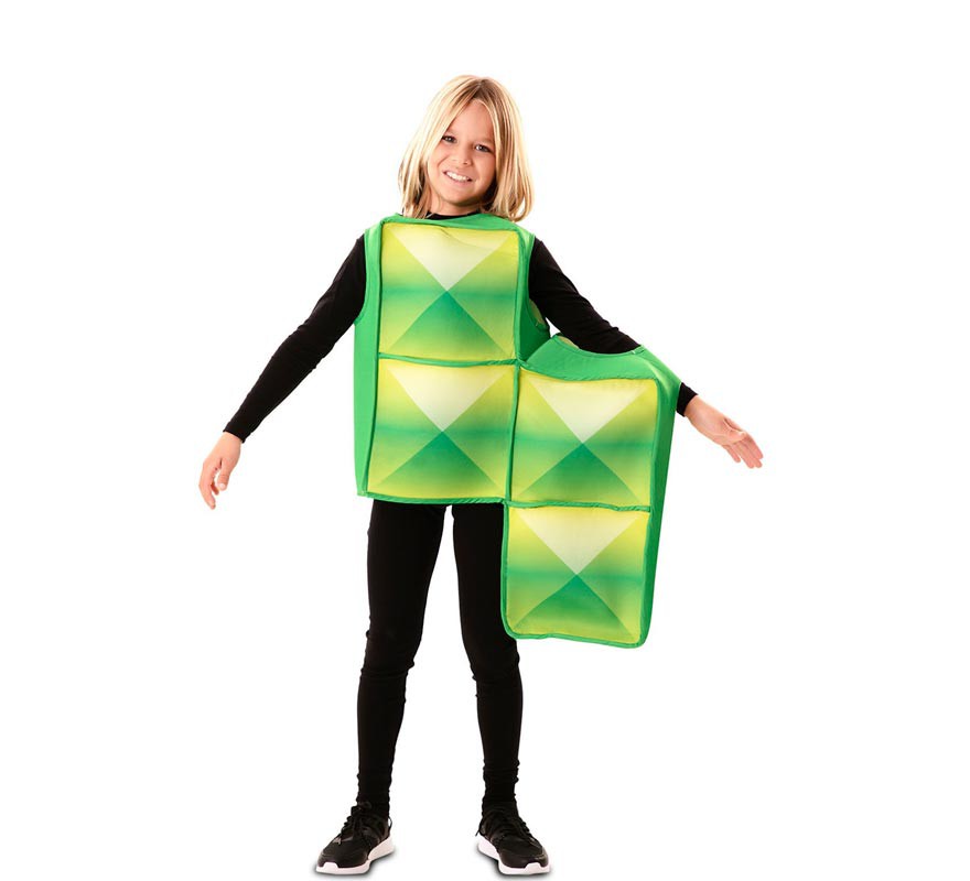 Green Tetris costume for children