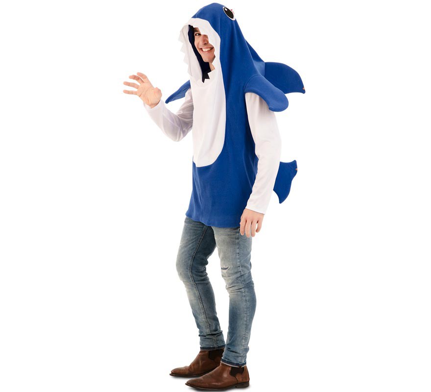 Blue Man Shark Costume for men