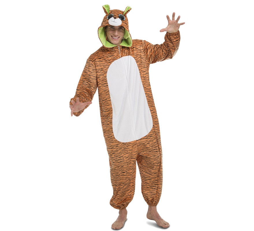 Fato de tigre Olhos grandes para adultos