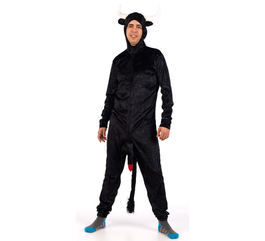 Fato de touro com atributos para homem