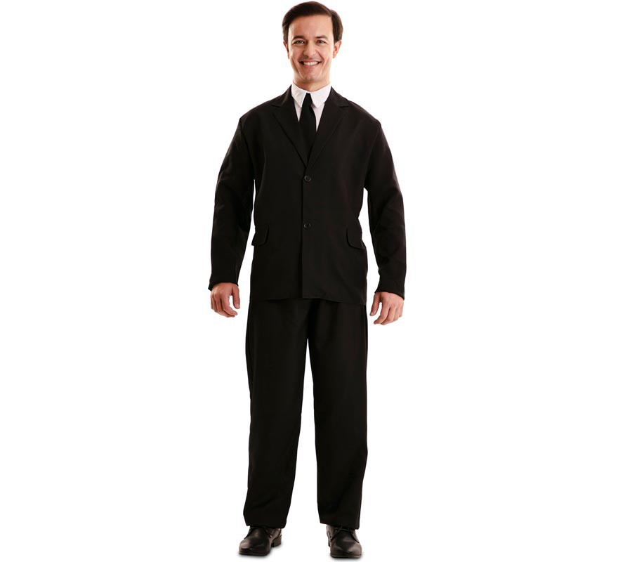 Adult Black Man Suit Costume