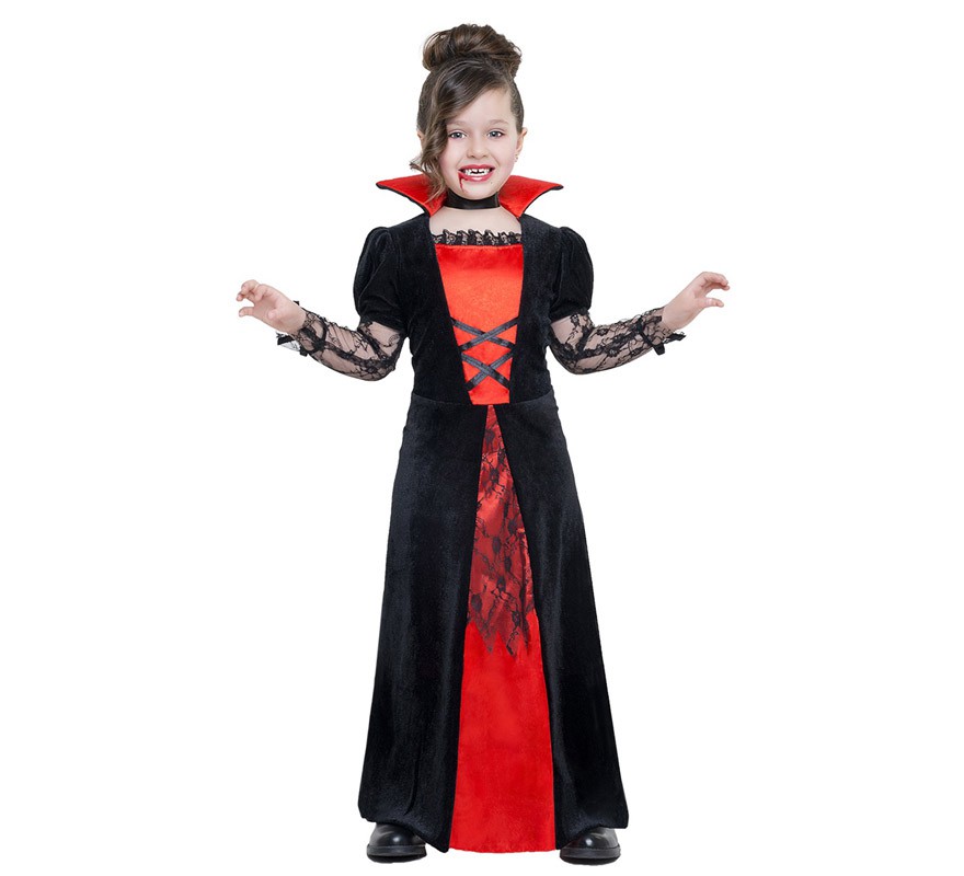 Fato de vampira menina para menina Fato de vampira menina para menina