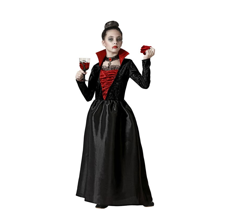 Fato de vampiro gótico para menina