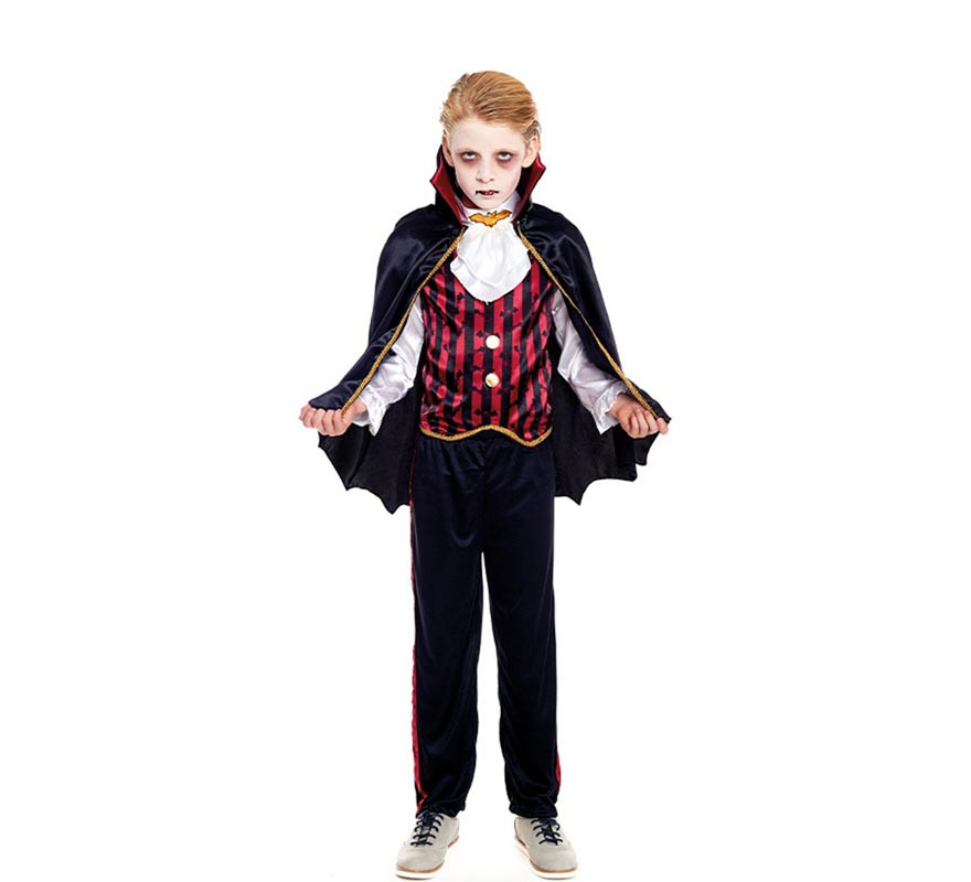 Capa curta clássica de Fato de vampiro para meninos