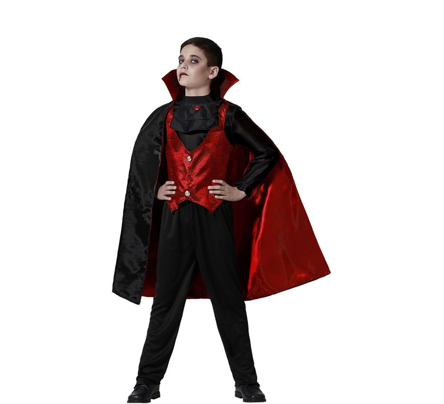 Fato de vampiro Drácula para criança