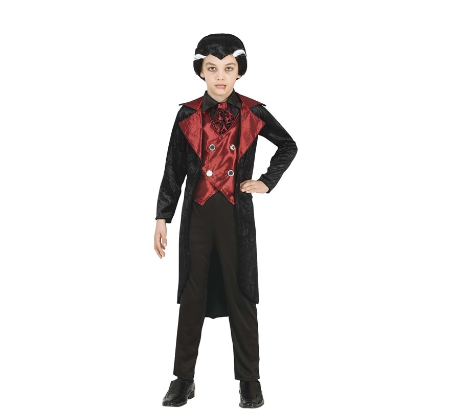 Fato de vampiro elegante com colete para menino Fato de vampiro elegante com colete para menino