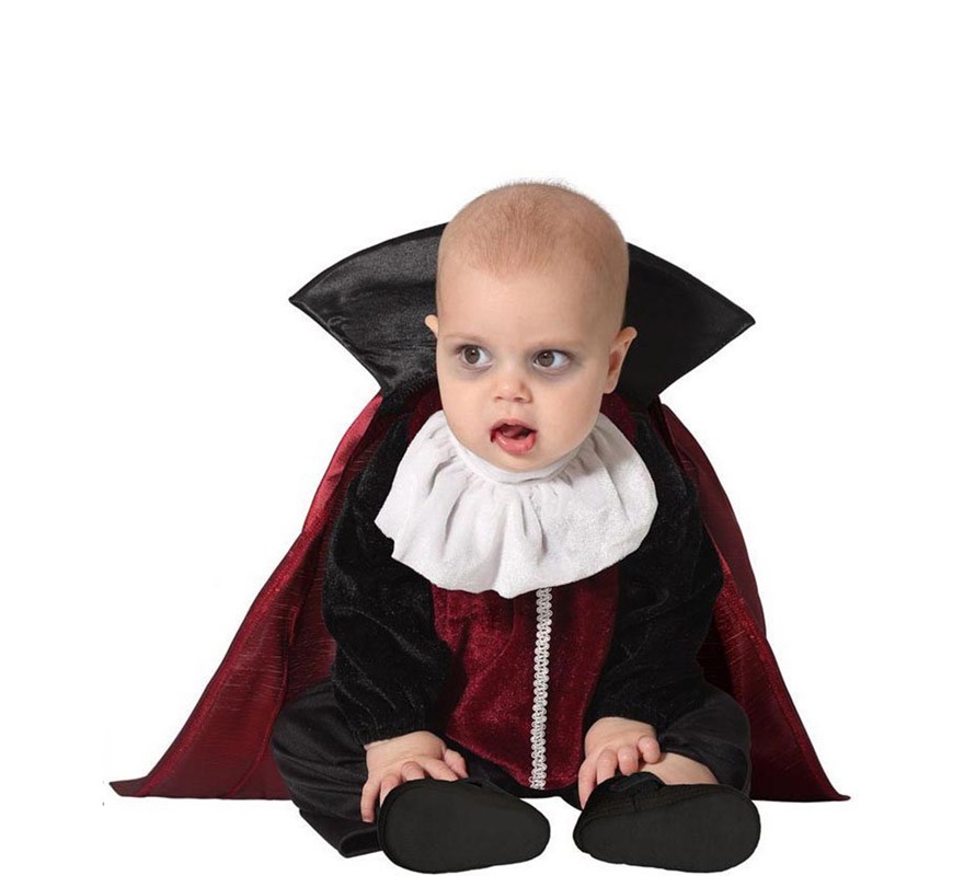 Black and red vampire costume for baby and children