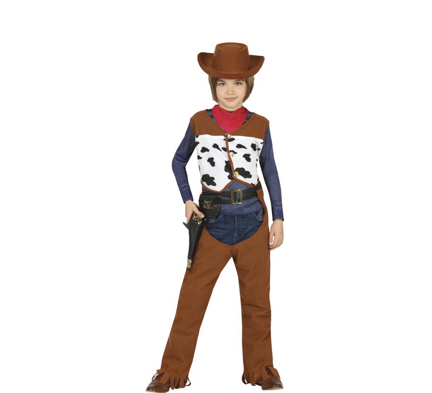 Fato de cowboy clássico com colete para menino