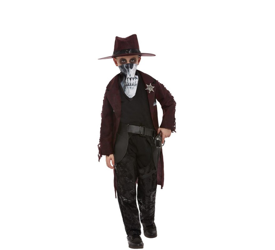 Fato de Cowboy Dark Burgundy para meninos 