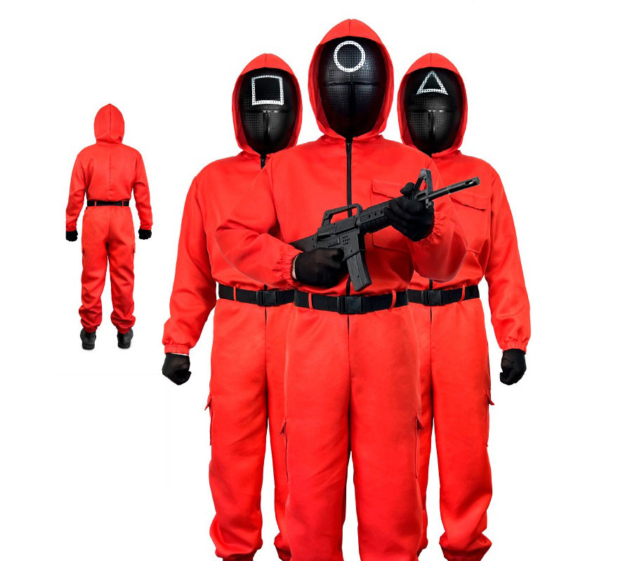 Red Accomplice Vigilante Costume for adults