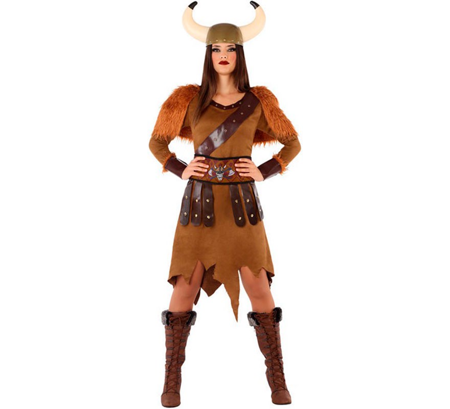 Fato de Viking marrom para mulher
