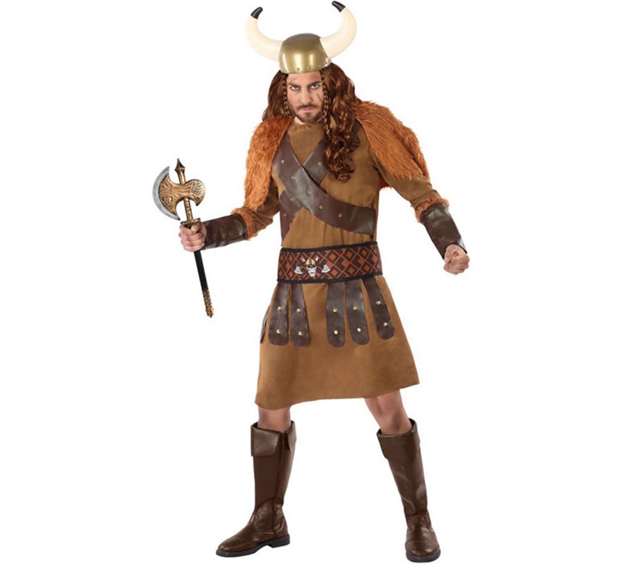 Brown Viking costume for men