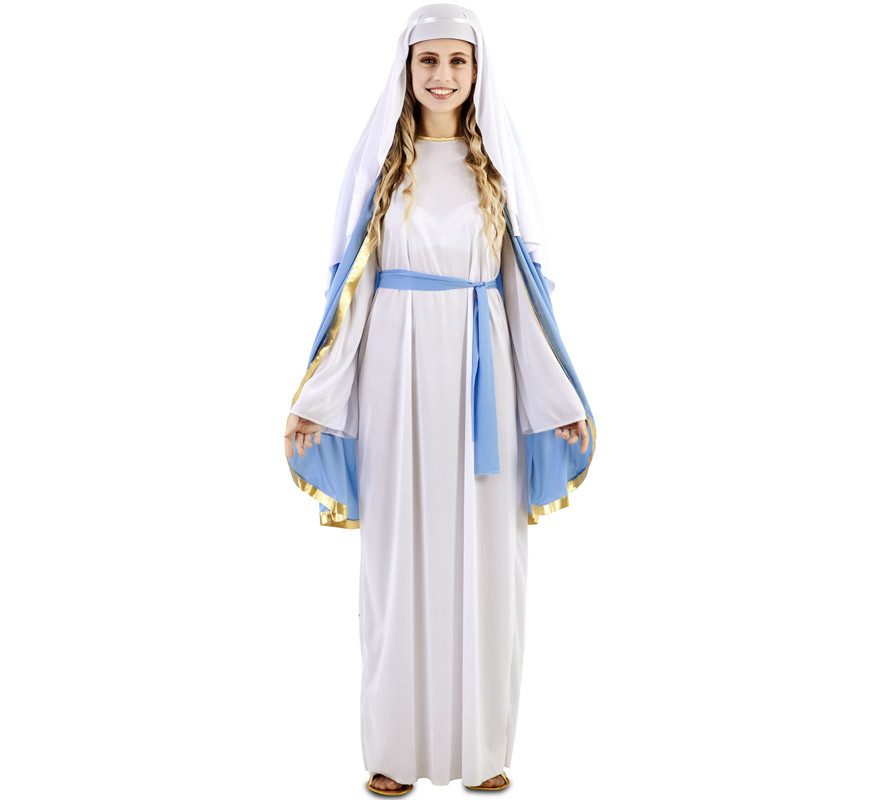 Fato de Virgem Maria com capa para mulher Fato de Virgem Maria com capa para mulher