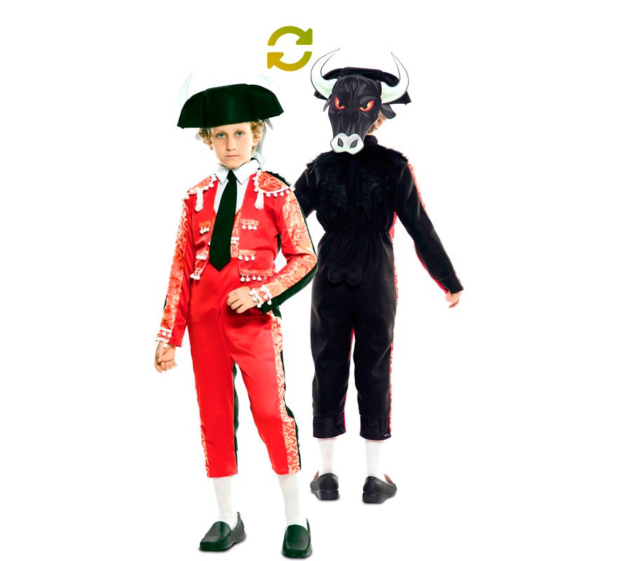 Double Bullfighter and Bull Costume for children Double Bullfighter and Bull Costume for children