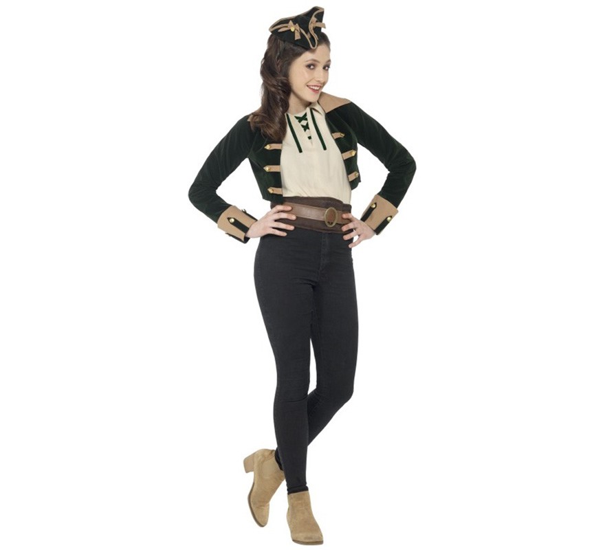 Fato de pirata vintage ou calça sem calça para mulher