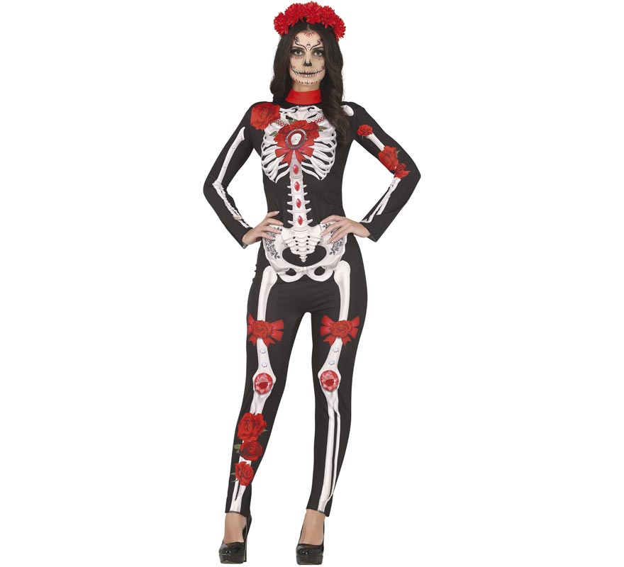 Fato de Macaca Catrina florida para mulher