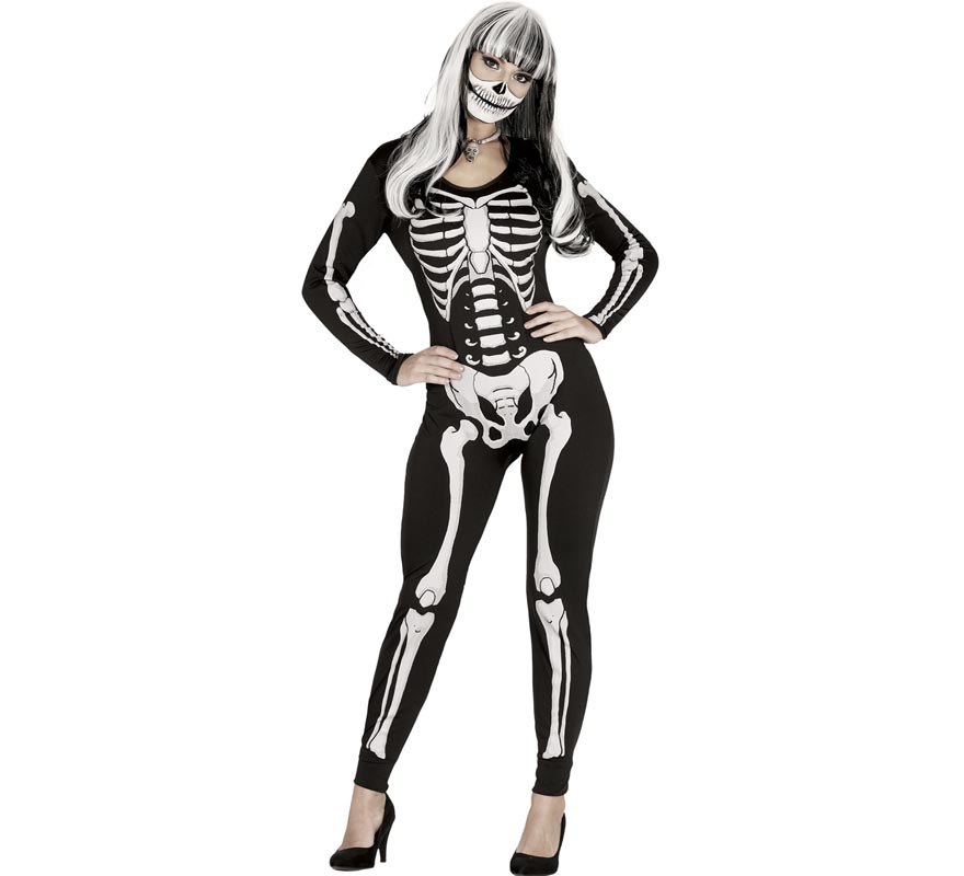 Skeleton costume or jumpsuit for women