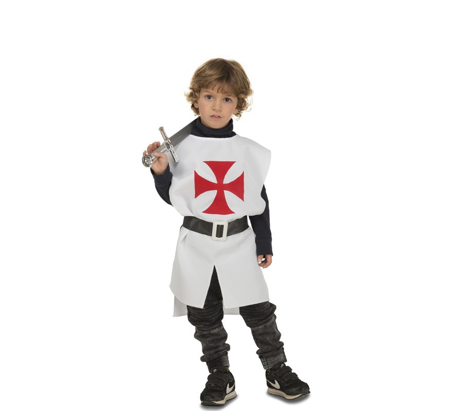 Traje de guerreiro medieval branco ou Peto