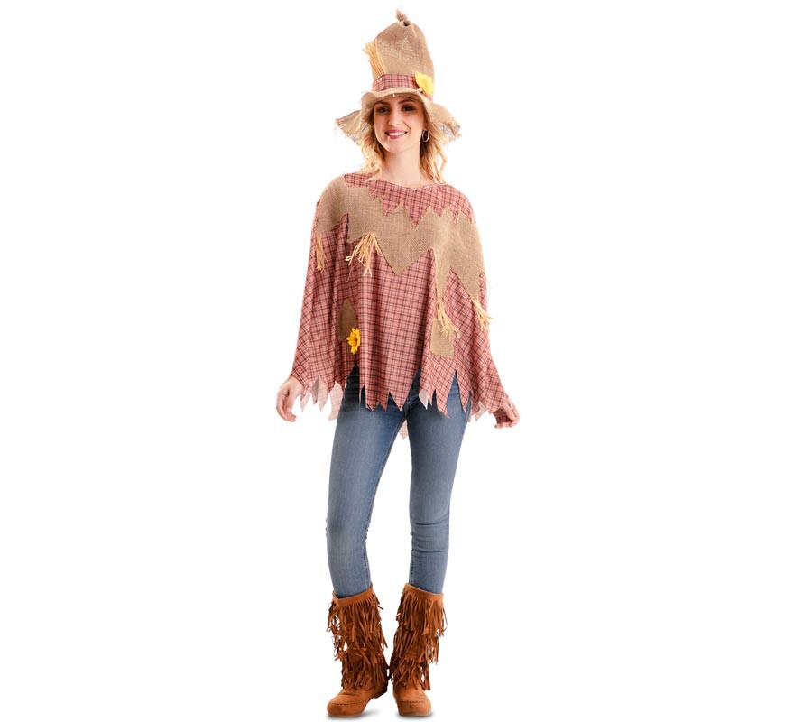Scarecrow Costume or Poncho for adults