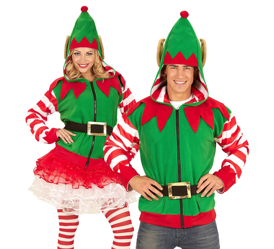 Elf and Helper Elf Costume or Sweatshirt for adults