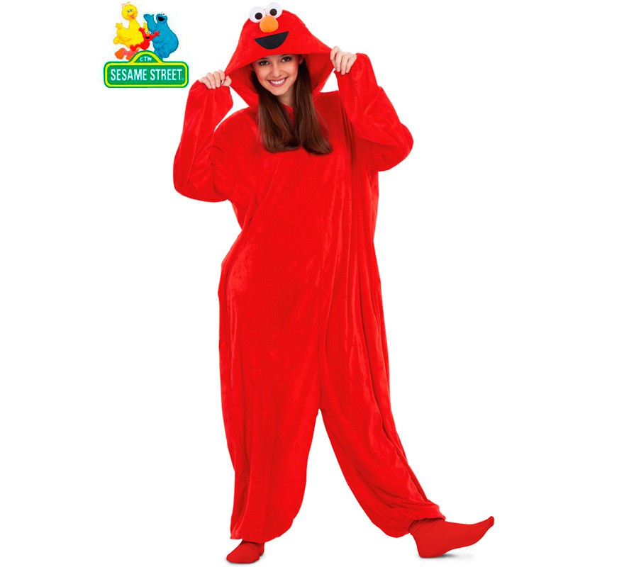 Fato de pijama Elmo para adulto